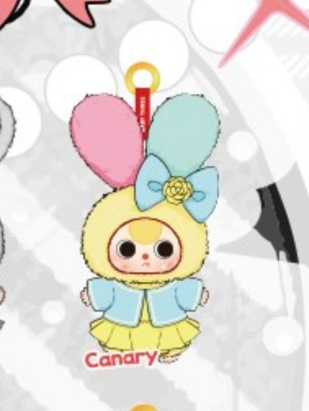 Baby Three Canary Rabbit Keychain - Picture 10 of 10